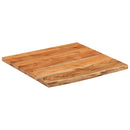 vidaXL tömör akácfa téglalap alakú asztallap 80 x 80 x 2,5 cm