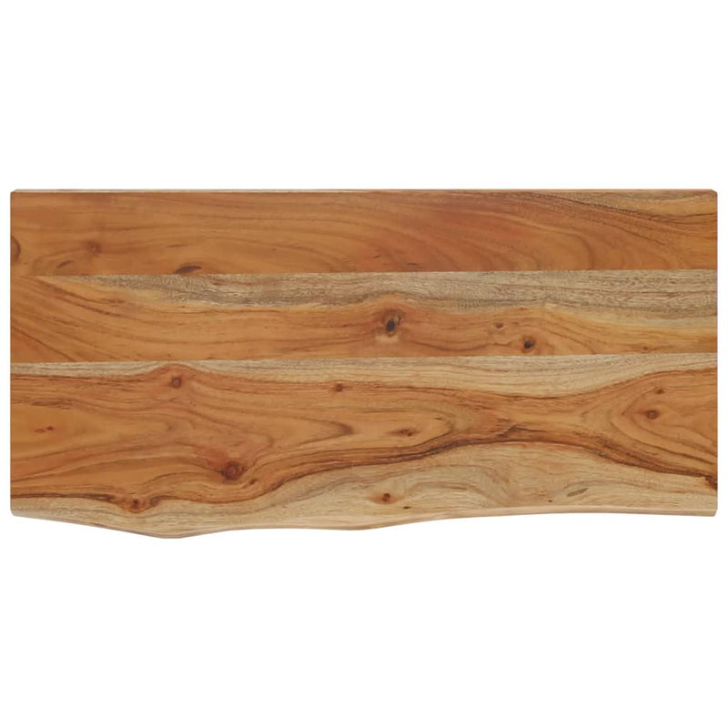 vidaXL tömör akácfa téglalap alakú fali polc 40 x 20 x 3,8 cm