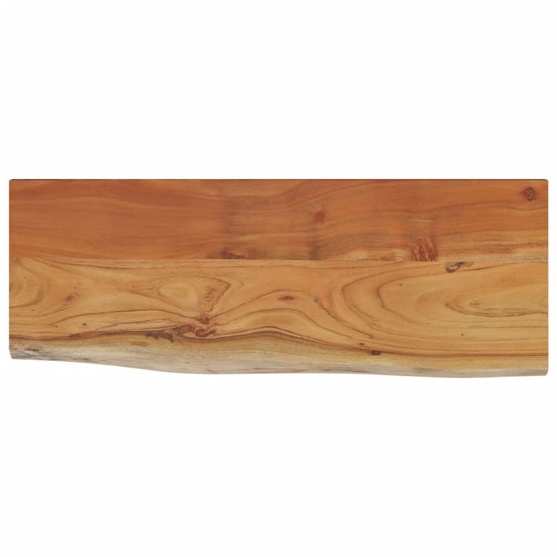 vidaXL tömör akácfa téglalap alakú fali polc 50 x 20 x 3,8 cm