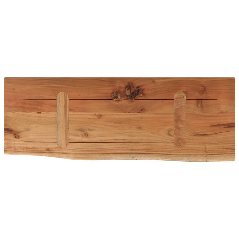 vidaXL tömör akácfa téglalap alakú fali polc 50 x 20 x 3,8 cm