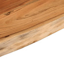 vidaXL tömör akácfa téglalap alakú fali polc 50 x 20 x 3,8 cm