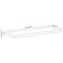 vidaXL tömör akácfa téglalap alakú fali polc 50 x 20 x 3,8 cm