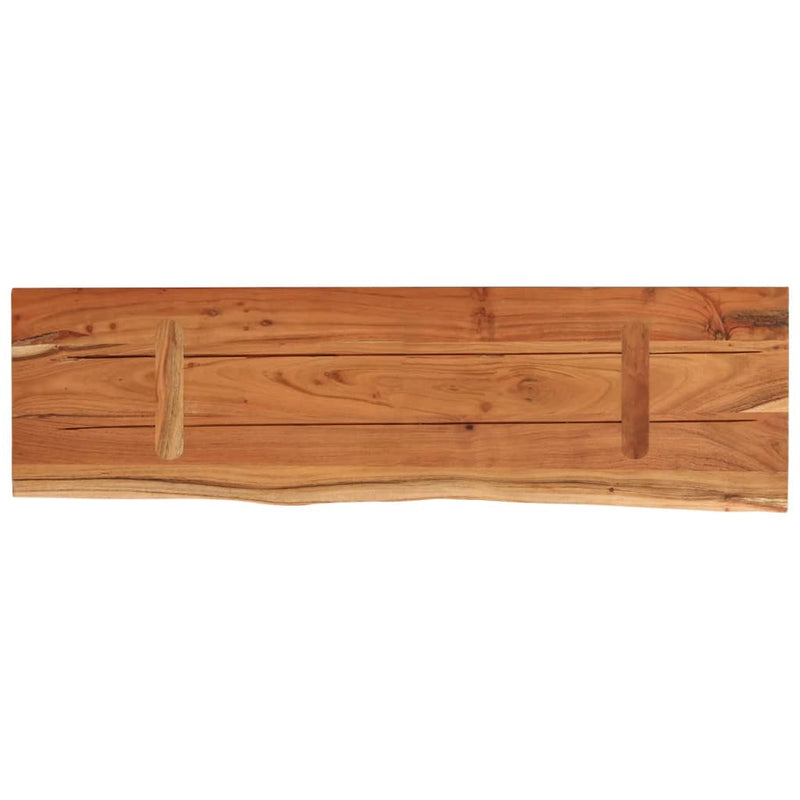 vidaXL tömör akácfa téglalap alakú fali polc 60 x 20 x 3,8 cm