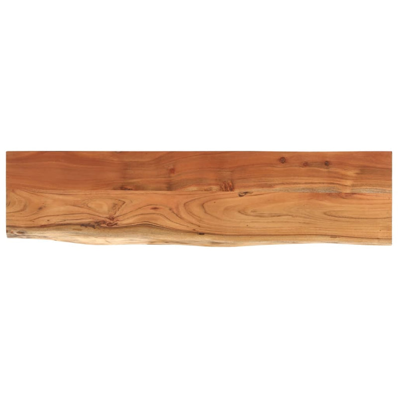 vidaXL tömör akácfa téglalap alakú fali polc 80 x 20 x 3,8 cm