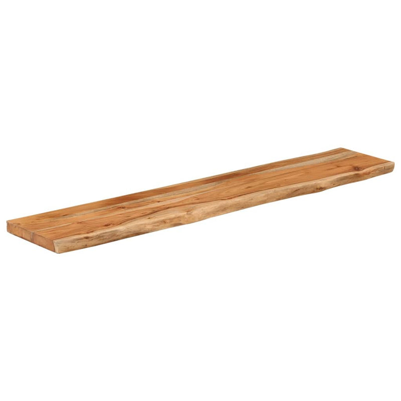 vidaXL tömör akácfa téglalap alakú fali polc 110 x 20 x 3,8 cm
