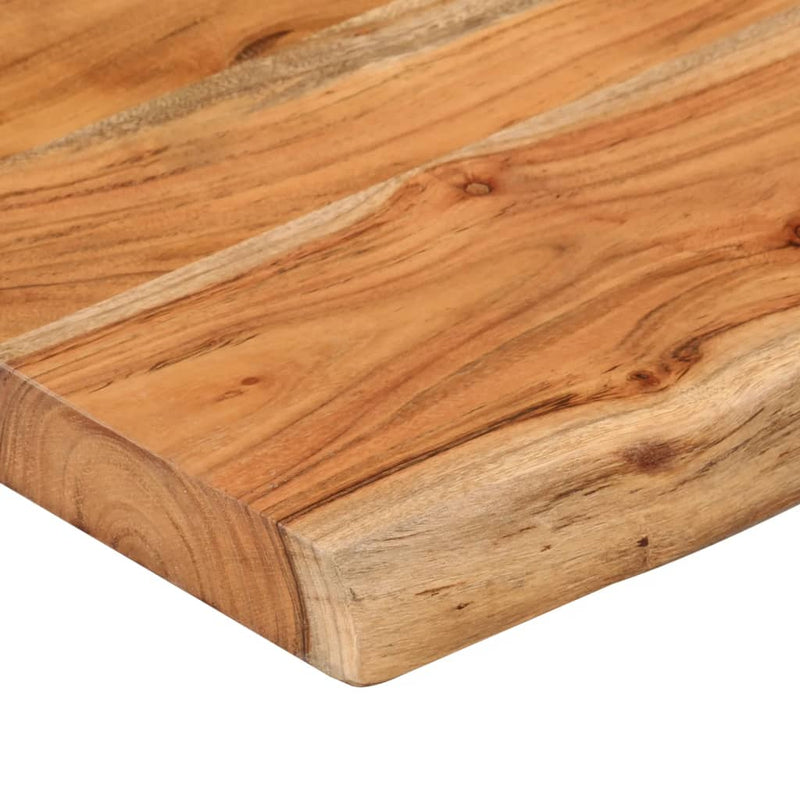 vidaXL tömör akácfa téglalap alakú fali polc 110 x 20 x 3,8 cm
