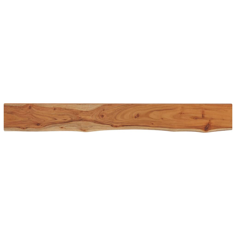vidaXL tömör akácfa téglalap alakú fali polc 140 x 20 x 3,8 cm