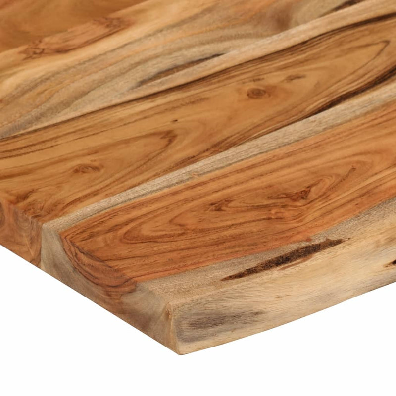 vidaXL tömör akácfa téglalap alakú fali polc 50 x 30 x 3,8 cm
