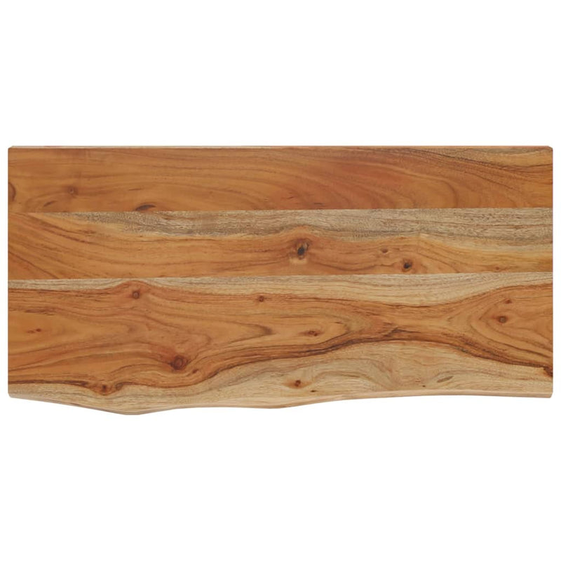 vidaXL tömör akácfa téglalap alakú fali polc 60 x 30 x 3,8 cm