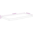 vidaXL tömör akácfa téglalap alakú fali polc 60 x 30 x 3,8 cm