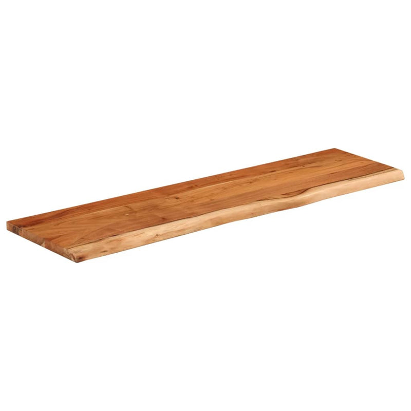 vidaXL tömör akácfa téglalap alakú fali polc 110 x 30 x 3,8 cm