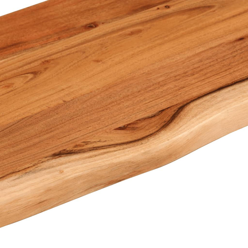 vidaXL tömör akácfa téglalap alakú fali polc 110 x 30 x 3,8 cm