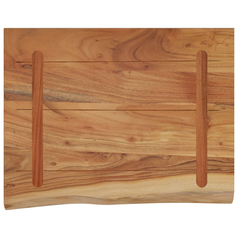 vidaXL tömör akácfa téglalap alakú fali polc 50 x 40 x 3,8 cm