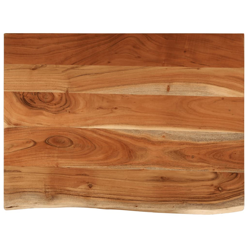 vidaXL tömör akácfa téglalap alakú fürdőszobai pult 80 x 60 x 3,8 cm