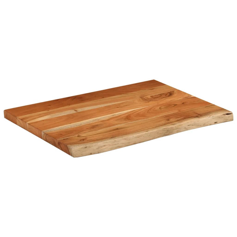 vidaXL tömör akácfa téglalap alakú fürdőszobai pult 80 x 60 x 3,8 cm