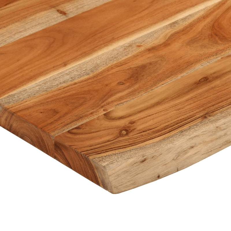 vidaXL tömör akácfa téglalap alakú fürdőszobai pult 80 x 60 x 3,8 cm