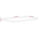 vidaXL tömör akácfa téglalap alakú fürdőszobai pult 100 x 60 x 3,8 cm