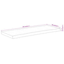 vidaXL tömör akácfa téglalap alakú fürdőszobai pult 140 x 60 x 3,8 cm