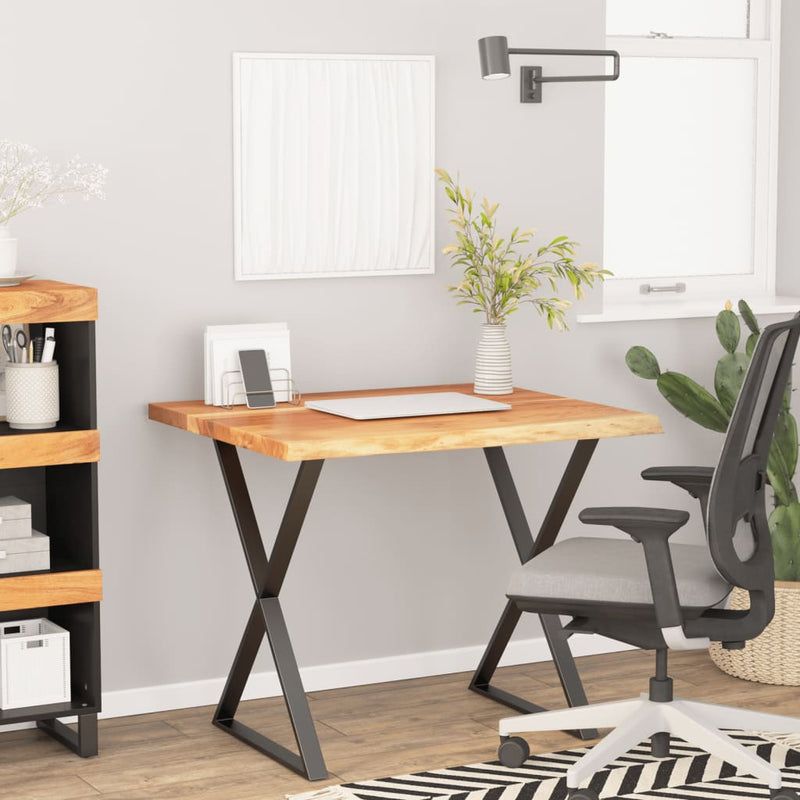 vidaXL tömör akácfa téglalap alakú asztallap 90 x 80 x 3,8 cm