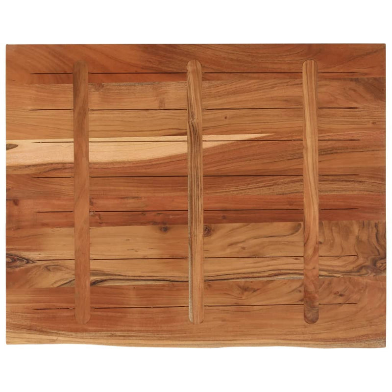 vidaXL tömör akácfa téglalap alakú asztallap 100 x 80 x 3,8 cm