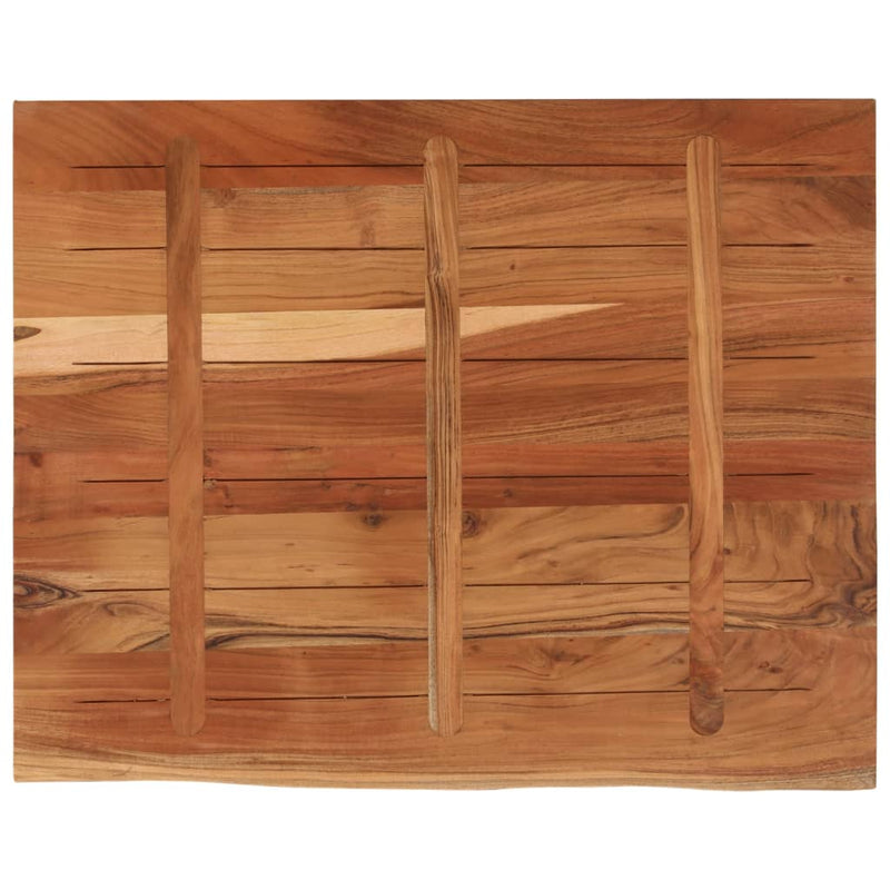 vidaXL tömör akácfa téglalap alakú asztallap 110 x 80 x 3,8 cm