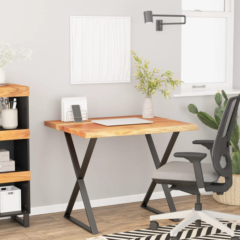 vidaXL tömör akácfa téglalap alakú asztallap 110 x 80 x 3,8 cm