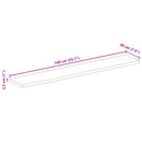 vidaXL tömör nyers mangófa természetes élű asztallap 140 x 20 x 2,5 cm