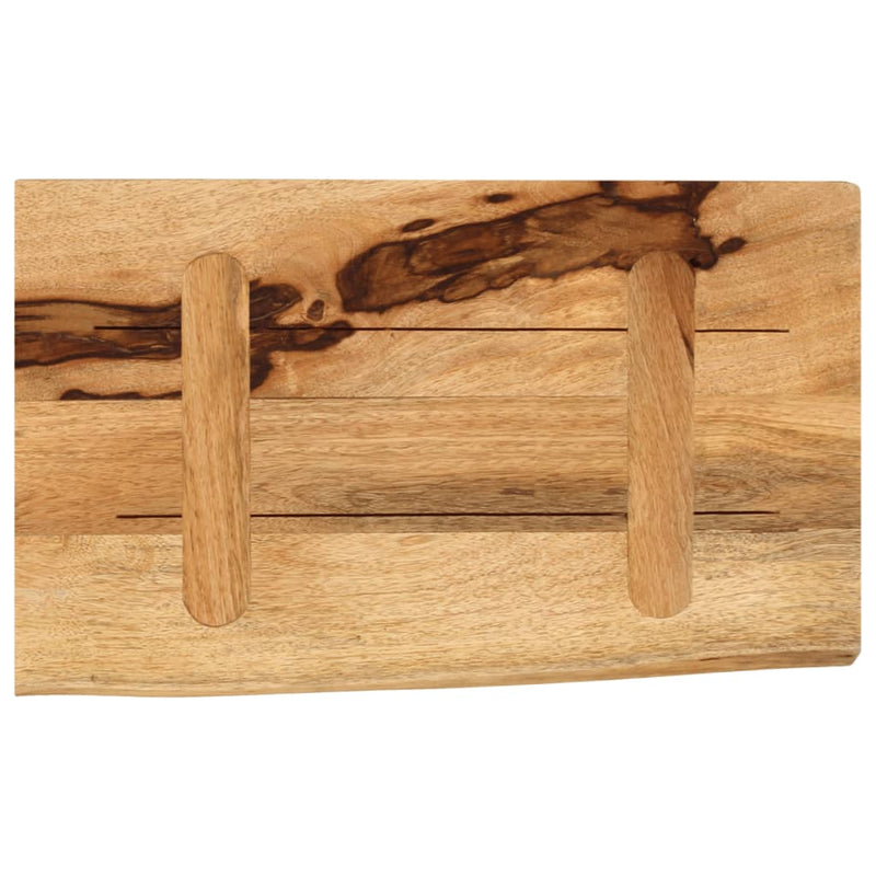 vidaXL tömör nyers mangófa természetes élű asztallap 40 x 30 x 2,5 cm