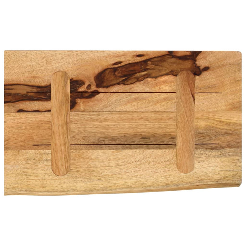 vidaXL tömör nyers mangófa természetes élű asztallap 60 x 30 x 2,5 cm