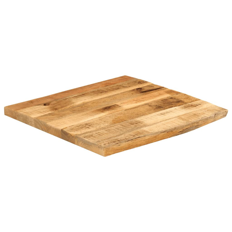 vidaXL tömör nyers mangófa természetes élű asztallap 40 x 40 x 2,5 cm