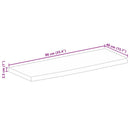 vidaXL tömör nyers mangófa természetes élű asztallap 90 x 40 x 2,5 cm