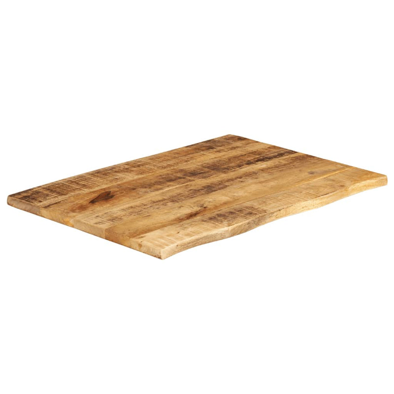 vidaXL tömör nyers mangófa természetes élű asztallap 70 x 60 x 2,5 cm
