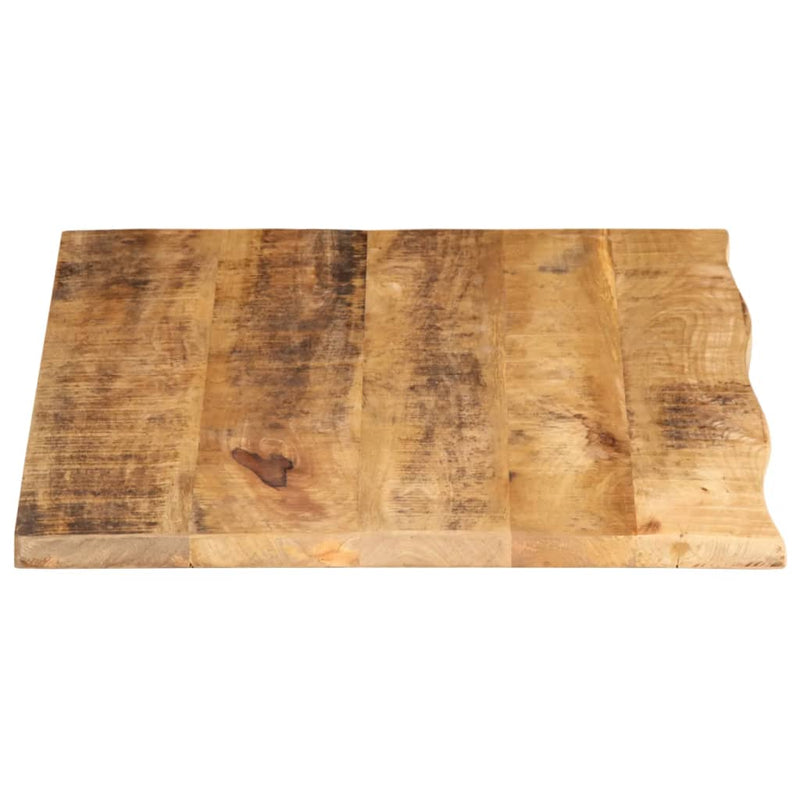 vidaXL tömör nyers mangófa természetes élű asztallap 70 x 60 x 2,5 cm