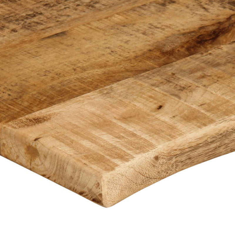 vidaXL tömör nyers mangófa természetes élű asztallap 70 x 60 x 2,5 cm