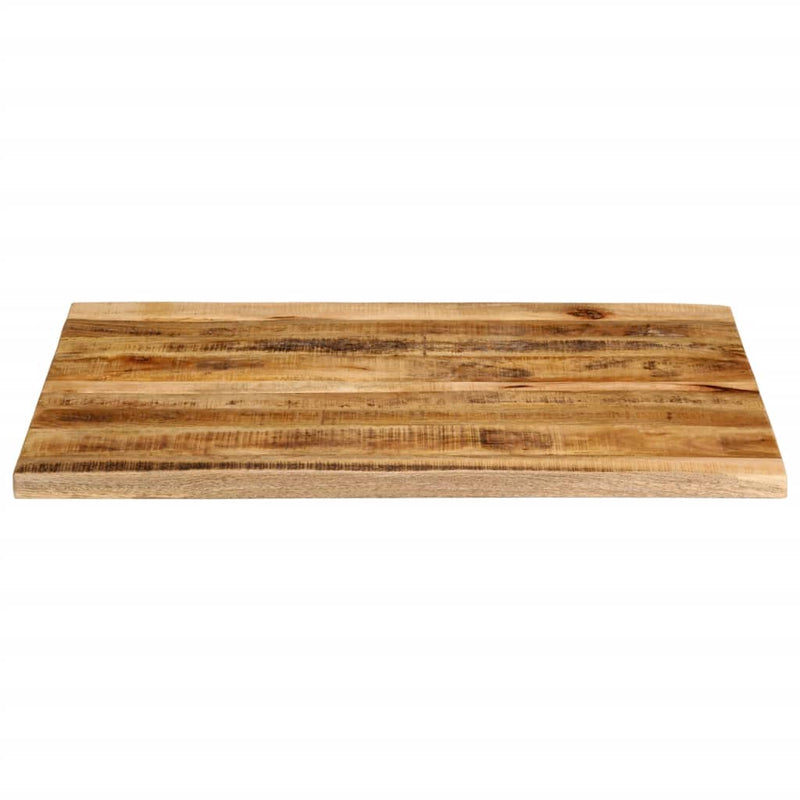 vidaXL tömör nyers mangófa természetes élű asztallap 90 x 80 x 2,5 cm