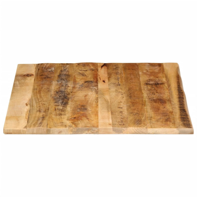 vidaXL tömör nyers mangófa természetes élű asztallap 90 x 80 x 2,5 cm