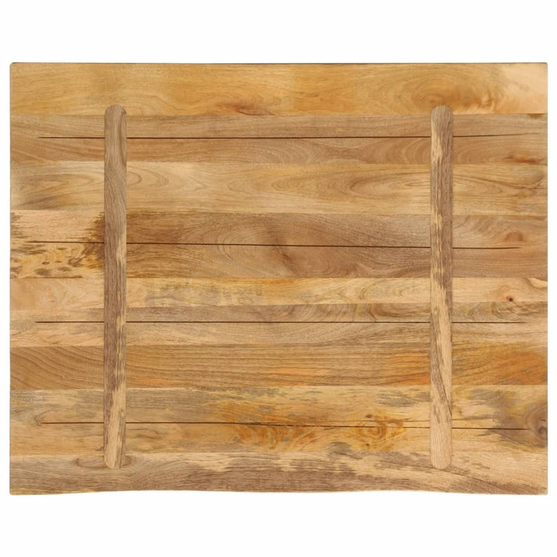 vidaXL tömör nyers mangófa természetes élű asztallap 90 x 80 x 2,5 cm