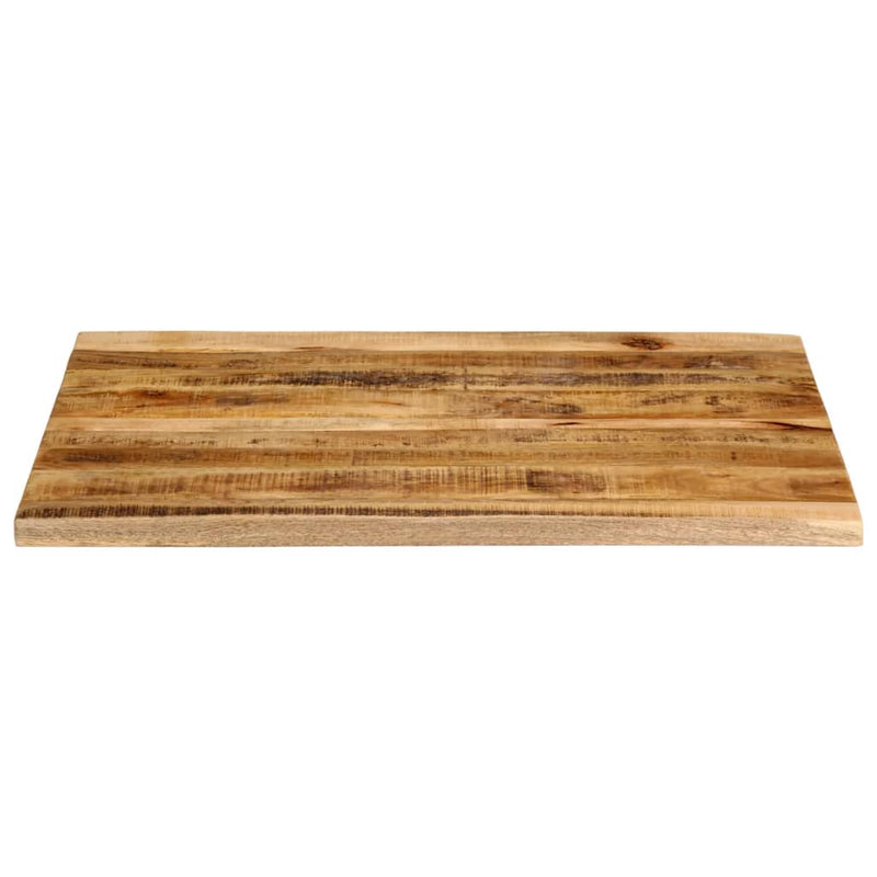 vidaXL tömör nyers mangófa természetes élű asztallap 90 x 80 x 3,8 cm