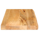 vidaXL tömör mangófa természetes élű asztallap 60 x 20 x 2,5 cm