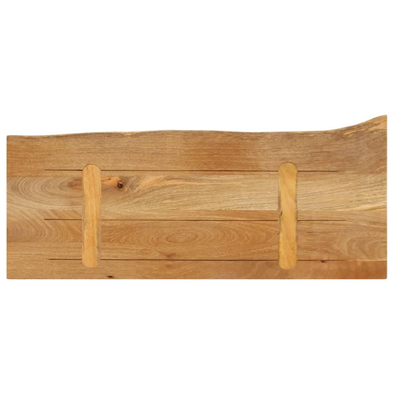 vidaXL tömör mangófa természetes élű asztallap 70 x 20 x 2,5 cm