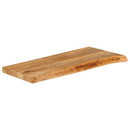 vidaXL tömör mangófa asztallap természetes éllel 90 x 20 x 2,5 cm