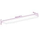 vidaXL tömör mangófa természetes élű asztallap 140 x 20 x 2,5 cm