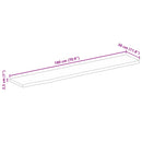 vidaXL tömör mangófa asztallap természetes éllel 180 x 30 x 2,5 cm