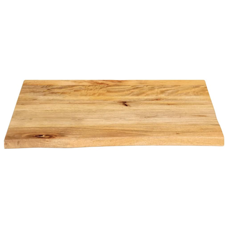 vidaXL tömör mangófa természetes élű asztallap 40 x 40 x 2,5 cm