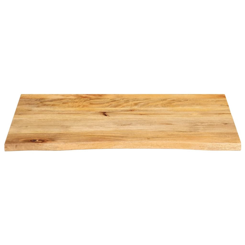 vidaXL tömör mangófa természetes élű asztallap 90 x 60 x 2,5 cm