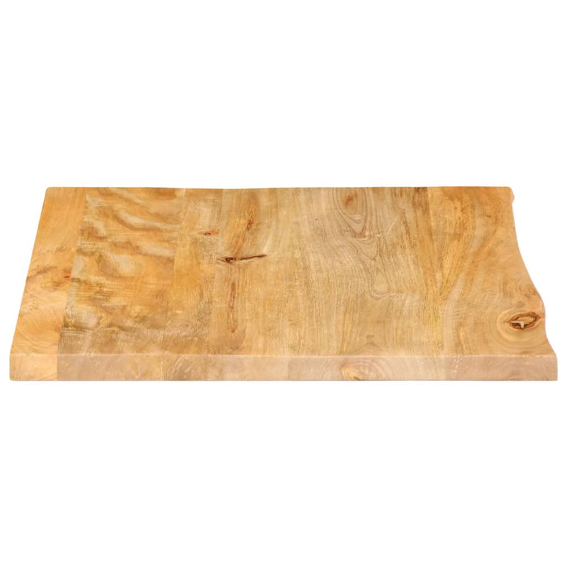 vidaXL tömör mangófa asztallap természetes éllel 80 x 80 x 2,5 cm