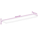 vidaXL tömör mangófa természetes élű asztallap 160 x 20 x 3,8 cm