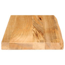 vidaXL tömör mangófa asztallap természetes éllel 50 x 30 x 3,8 cm