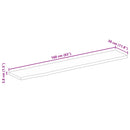 vidaXL tömör mangófa természetes élű asztallap 160 x 30 x 3,8 cm