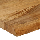 vidaXL tömör mangófa természetes élű asztallap 180 x 40 x 3,8 cm